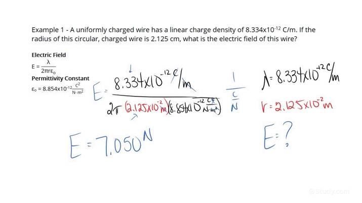 How To Determine The Electric Field Of An Infinitely Long Uniformly