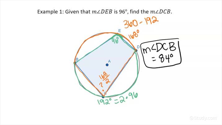 Finding Inscribed Angles In Relation To A Diameter Or To A Polygon