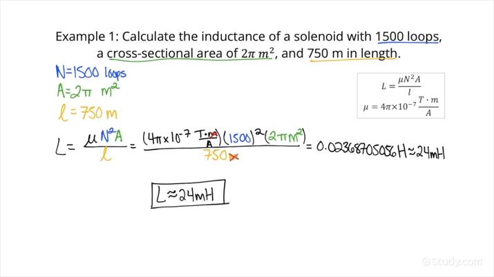 How To Calculate The Inductance Of A Solenoid Physics Study