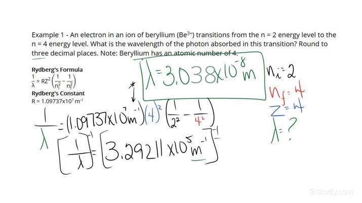 How To Find The Wavelength Of A Photon Absorbed By An Electron