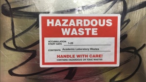 Custom Hazardous Waste Labels