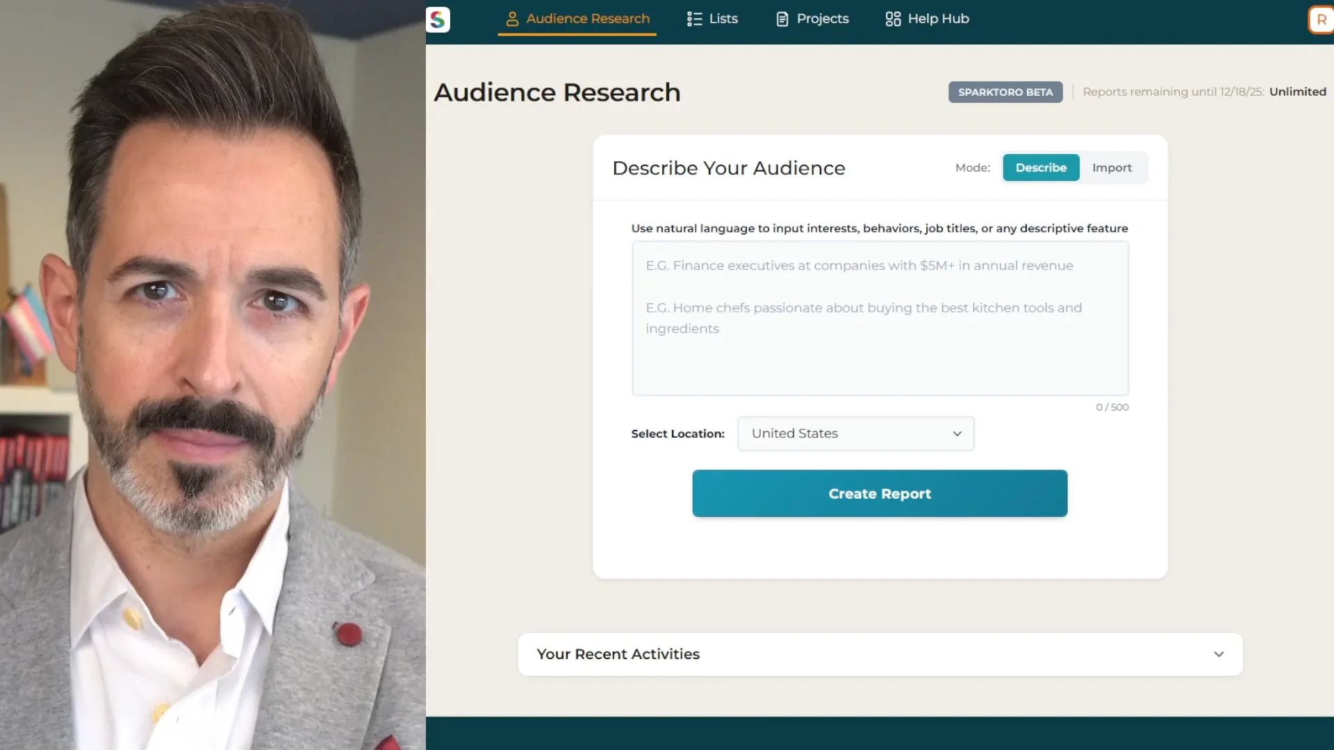 10 Minute, Full SparkToro Walkthrough