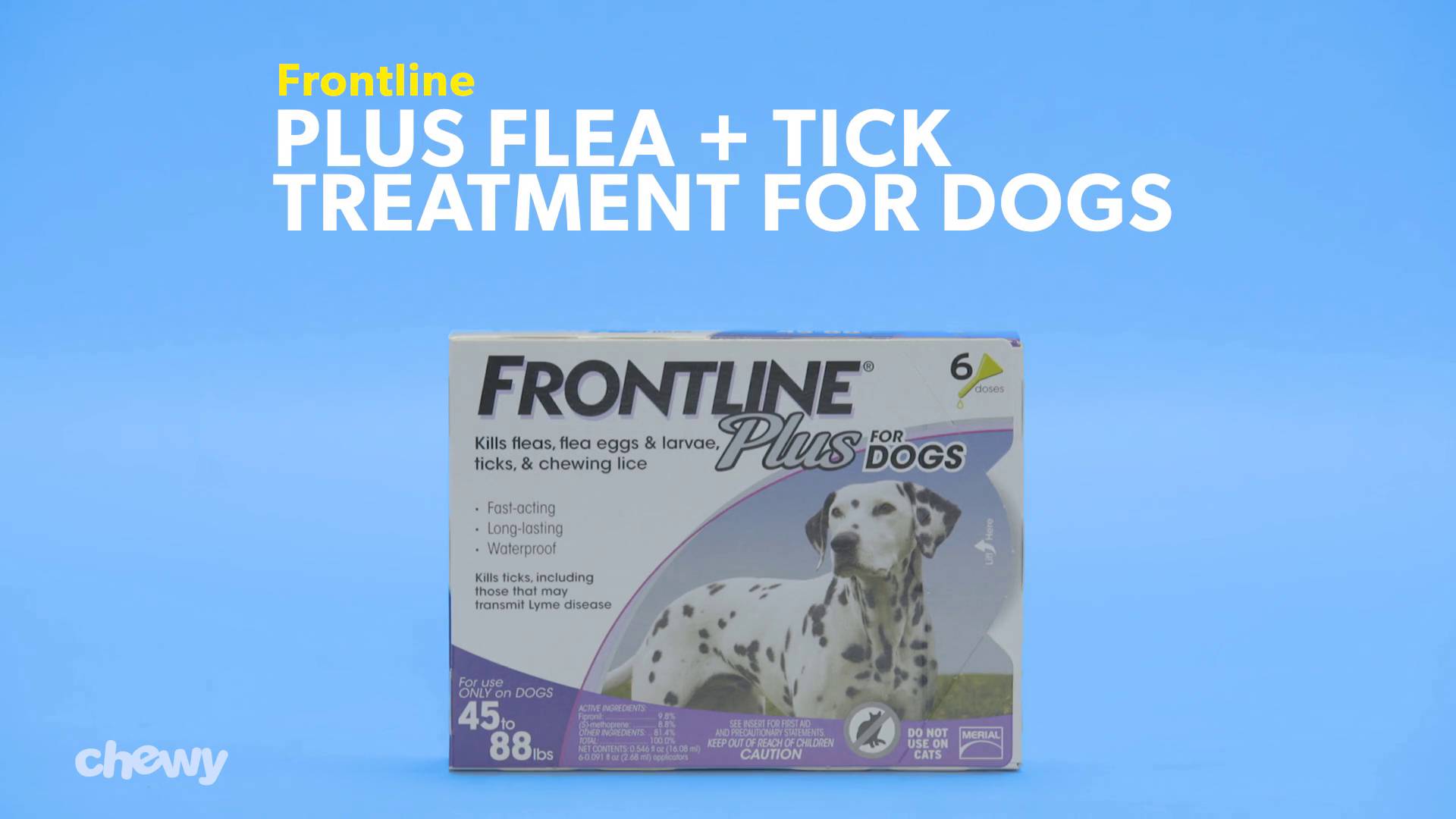 FRONTLINE PLUS Flea Tick Spot Treatment for Small Dogs 5 22 lbs 6 Doses 6 mos. supply Chewy