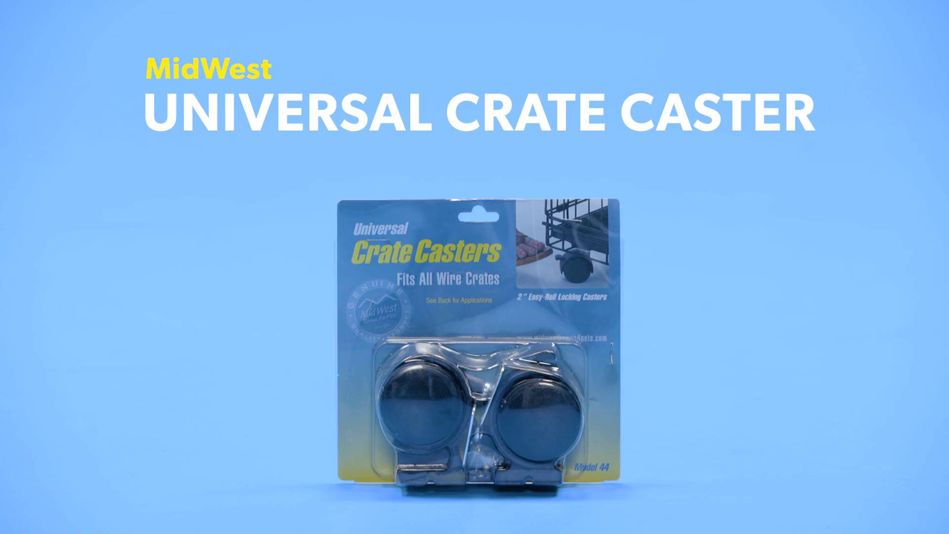 MidWest Universal Crate Casters 2 Pack 