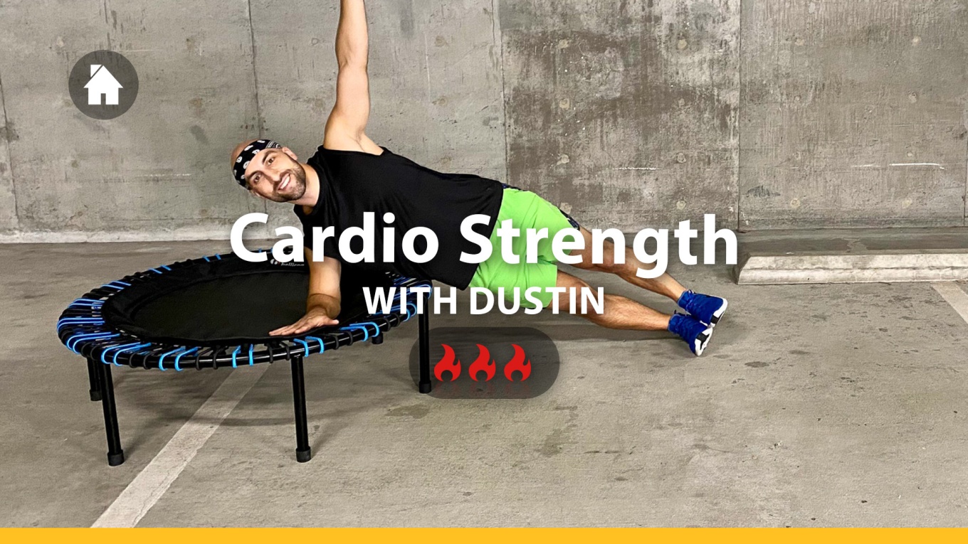 Cardio Strength with Dustin Mini Trampolin Training bellicon Home