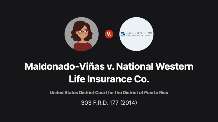 Maldonado-Vinas v. National Western Life Insurance Co.
