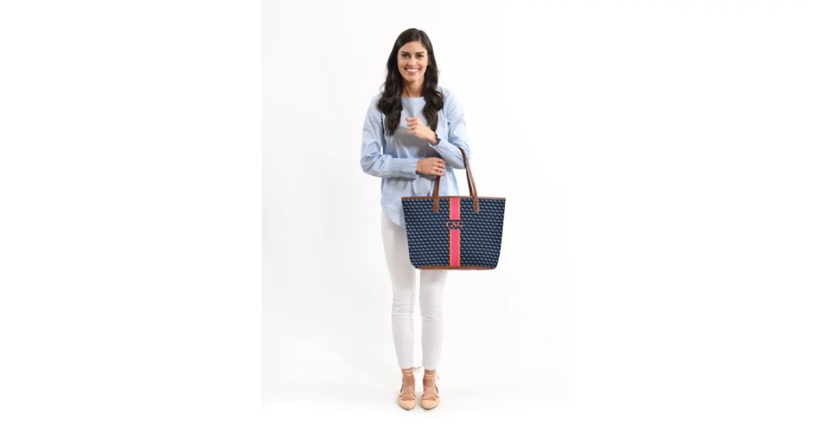 St. Charles Yacht Tote - DRAWBERTSON Leather Patch