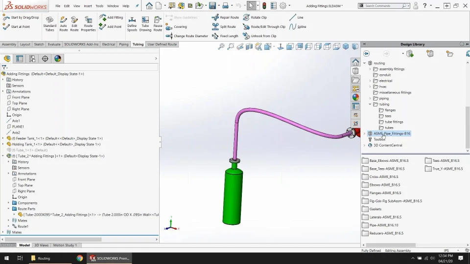 New SOLIDWORKS Routing, Piping & Tubing Design Tips