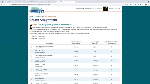 Screenshot from Montgomery Public Schools (High School Math Summer Learning Academy) video