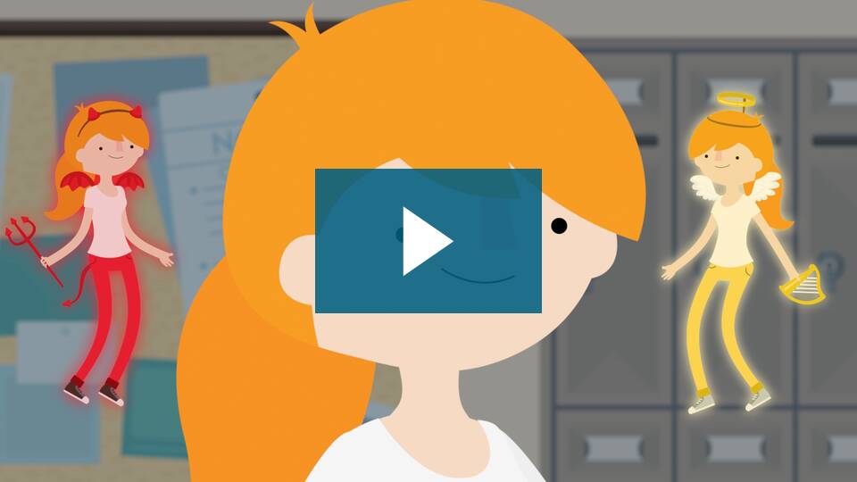 Video thumbnail for Good vs. Bad Spending with a play button over the top.