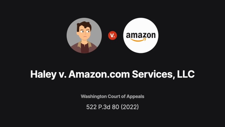 Haley v. Amazon.com Services, LLC