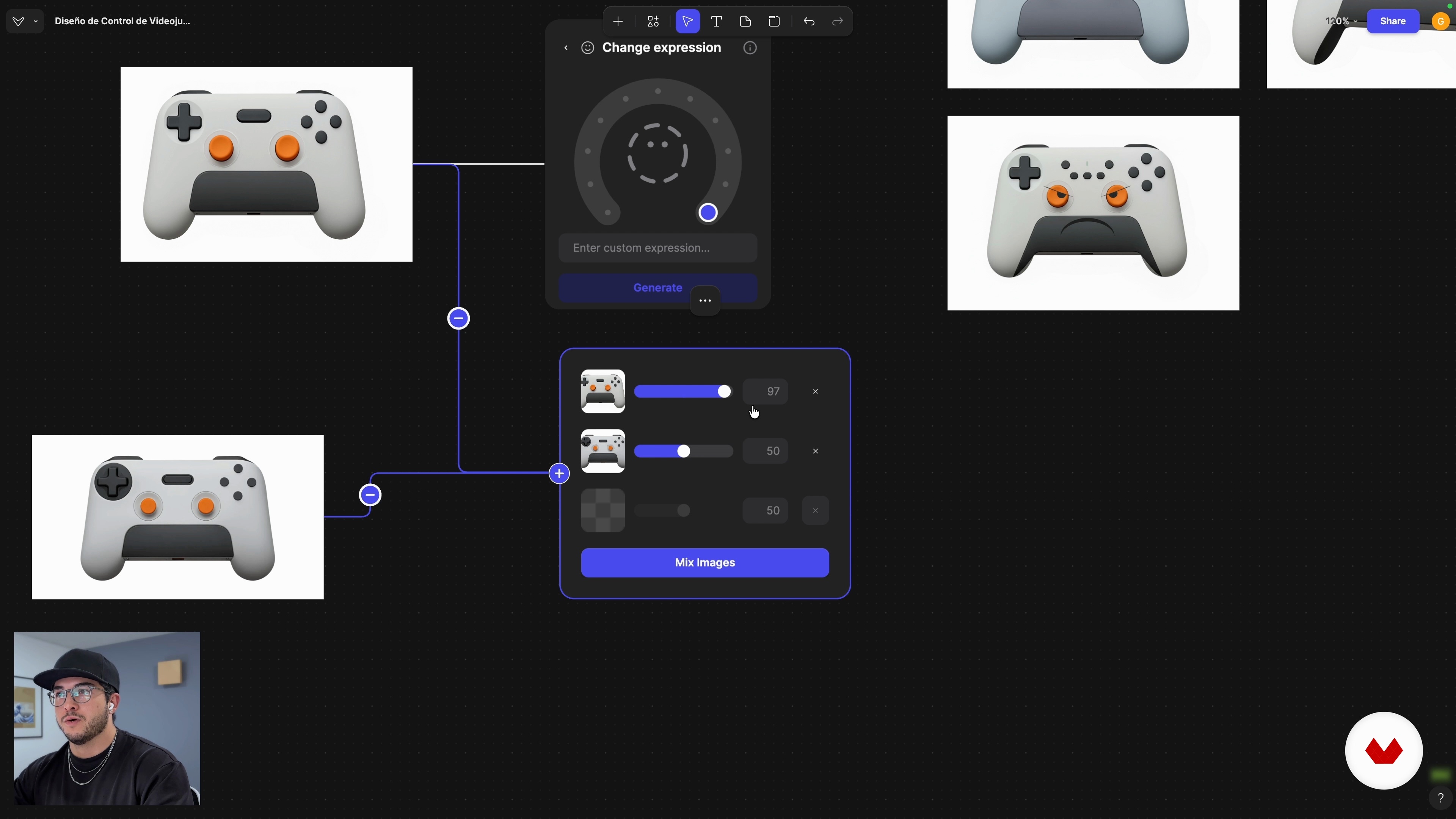 Visual language: Change Expression and refinement with Mix