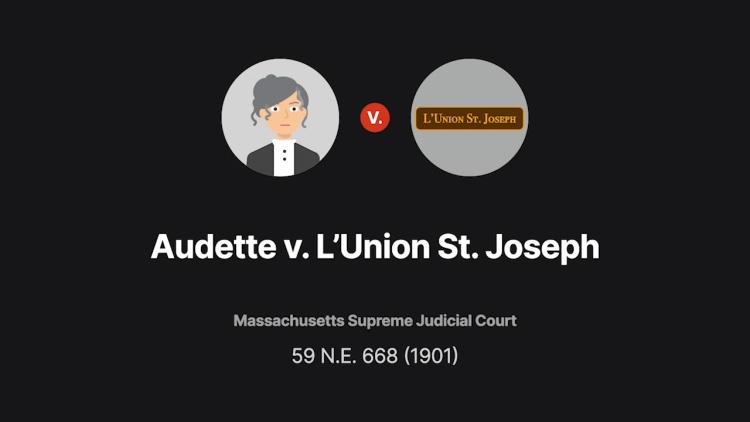 Audette v. L'Union St. Joseph