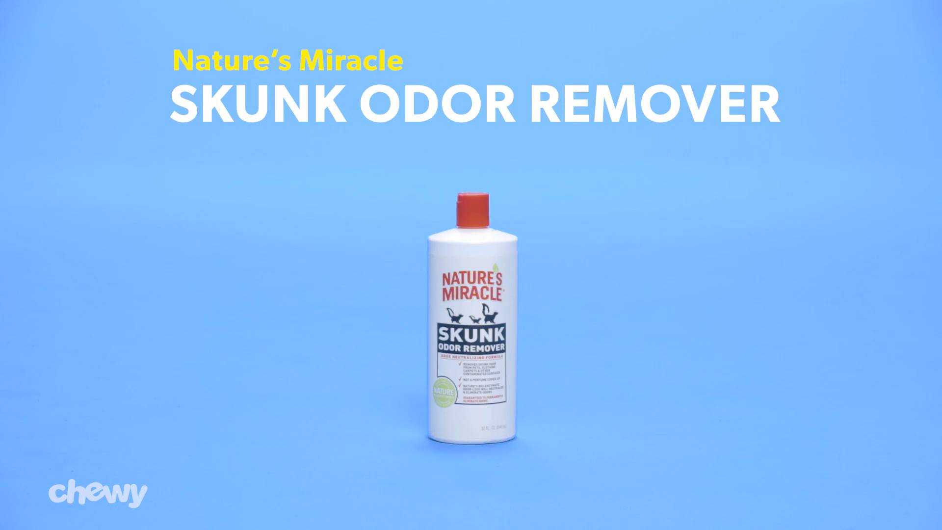 Miracle skunk odor clearance remover