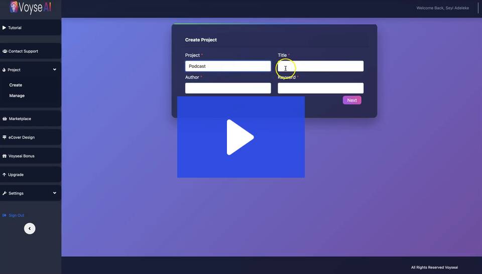 Voyse AI DEMO Voyse AI DEMO