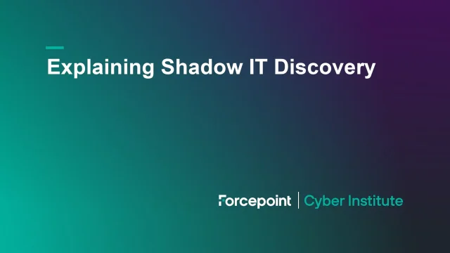 Forcepoint Cyber Institute