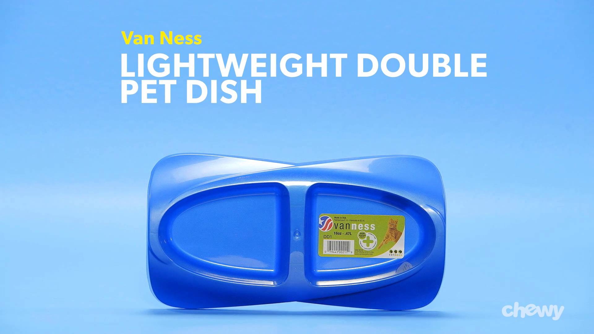 16 Ounce per side Van Ness Lightweight Small Double Dish
