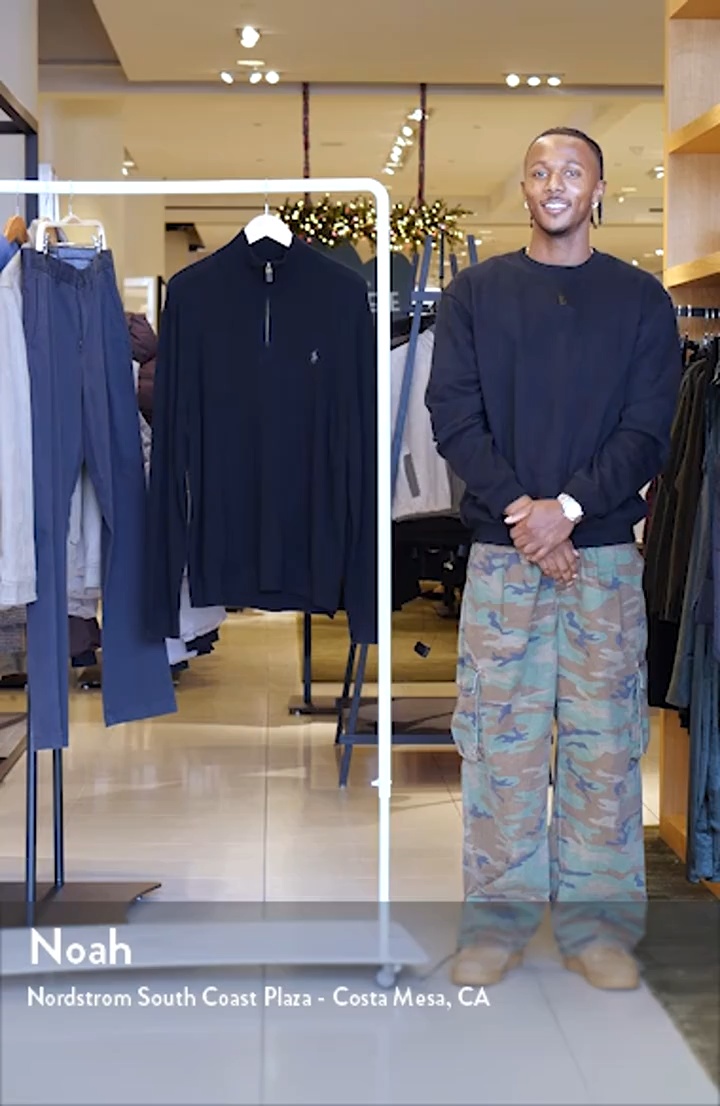 Polo Ralph Lauren Regular Fit Wool Quarter Zip Sweater | Nordstrom