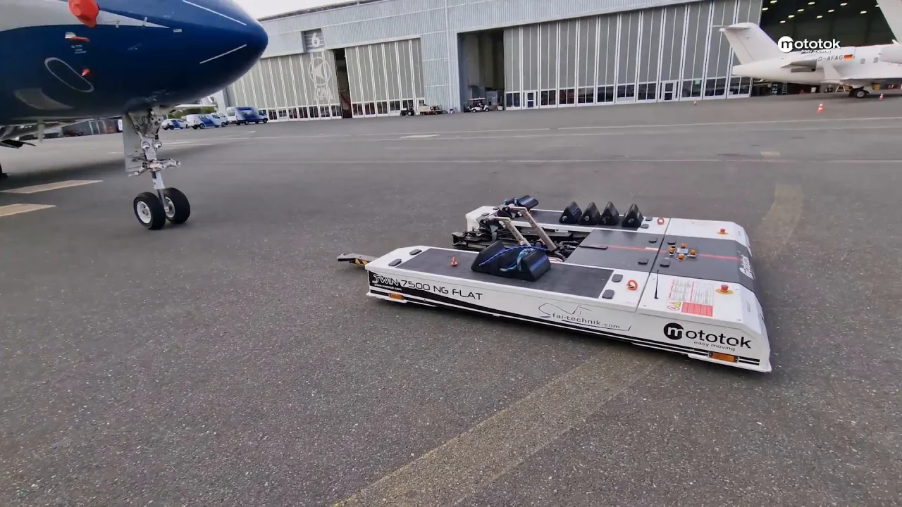 Mototok Aircraft Tugs: Electric, Towbarless, Remote-Controlled