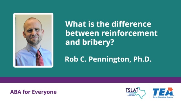 What is the difference between reinforcement and bribery?