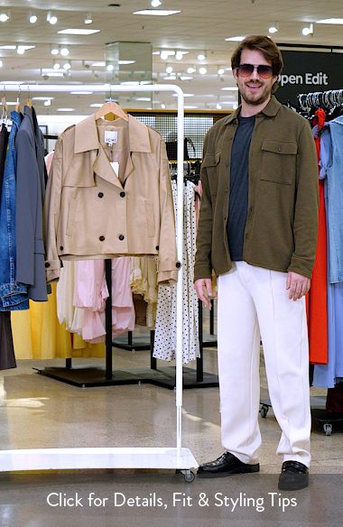 ICHI Cropped Trench Coat | Nordstrom
