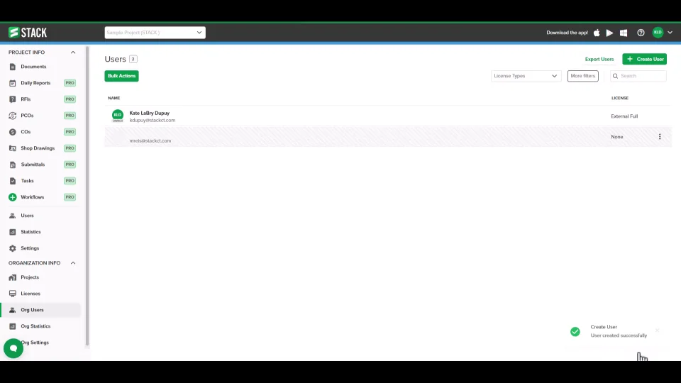 STACK Construction Technologies Training Guide