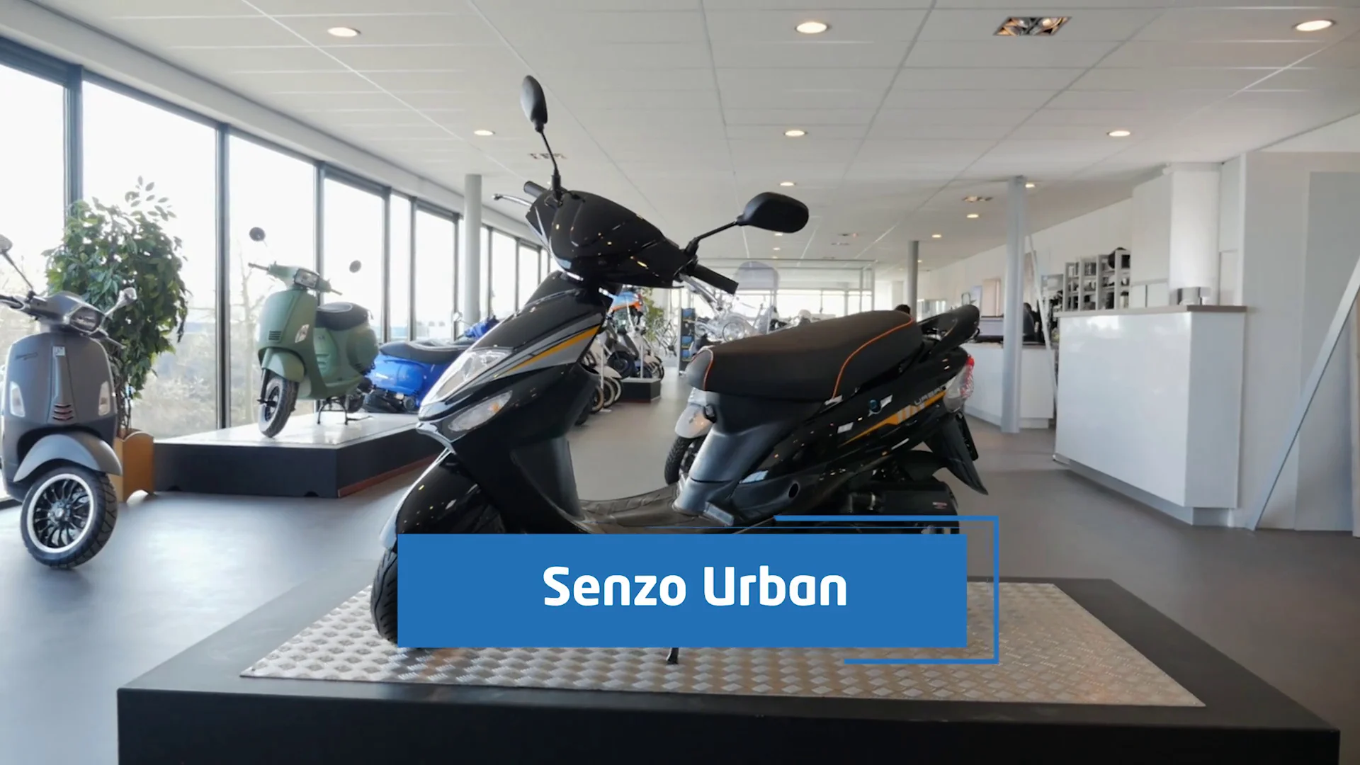 Senzo Scooter Urban Zwart | Voordeelscooters.nl