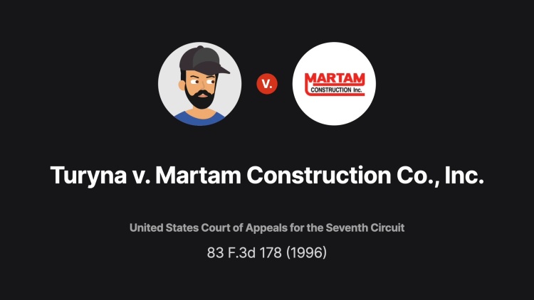 Turyna v. Martam Construction Co., Inc.