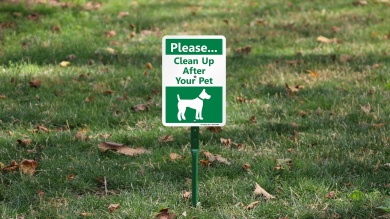 Please Clean Up After Your Pet LawnBoss Sign