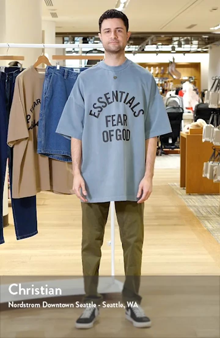 Fear of God Essentials Campus '90s Short Sleeve Logo Graphic T