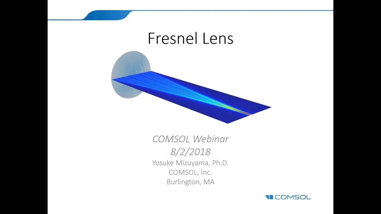 Modeling Fresnel Lenses with the Wave Optics Module