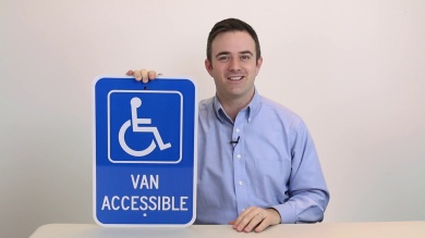 Van Accessible Handicapped Sign