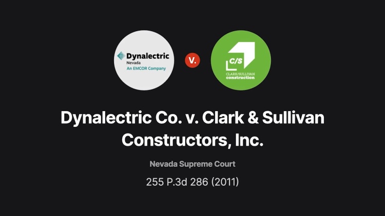 Dynalectric Co. v. Clark & Sullivan Constructors, Inc.