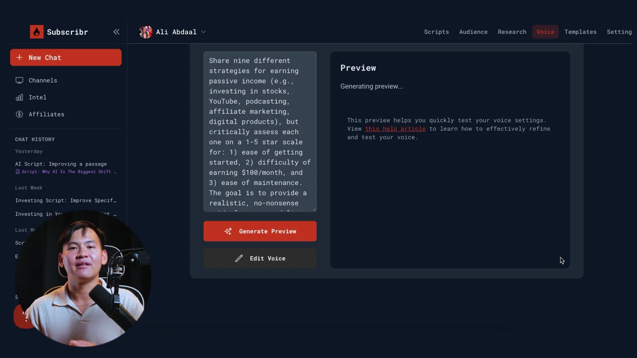 Subscribr video demo