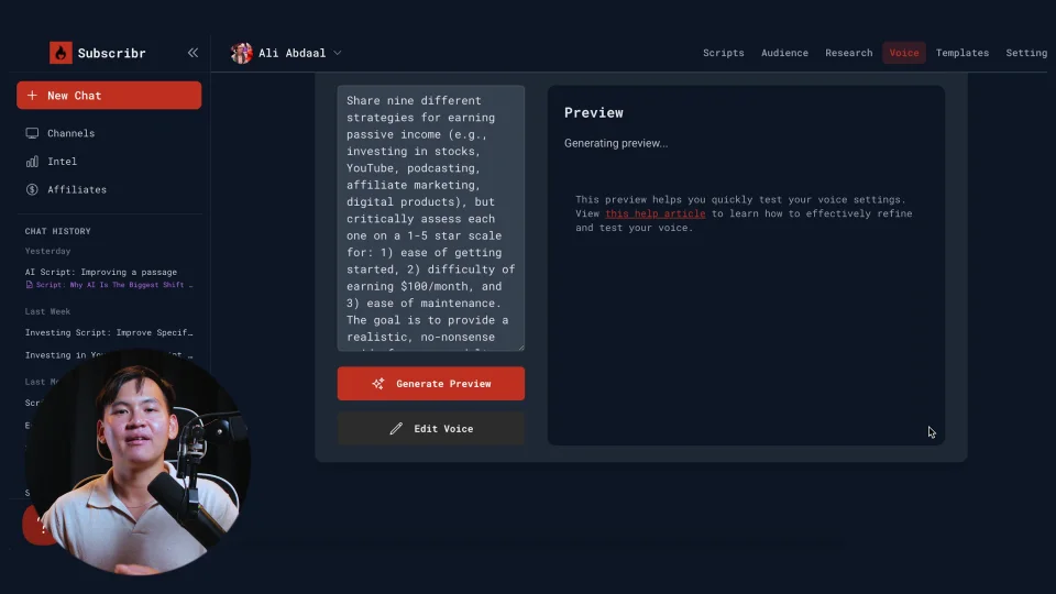 Subscribr Best AI Script Writer Automation Tool