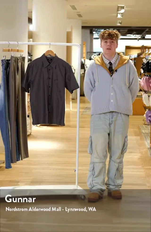 トップス Theory Soft Lawn Short Sleeve Cuff Shirt Theory Soft Lawn  