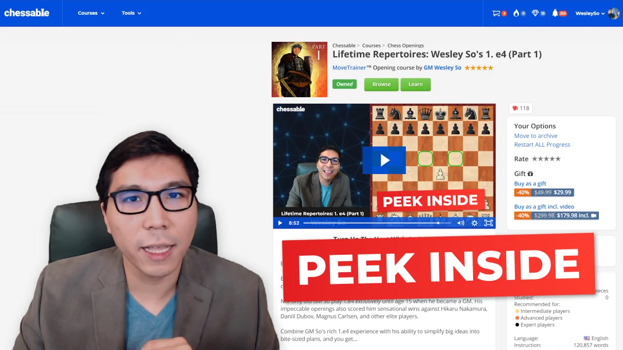 Wesley So, Chessable Author - Chessable