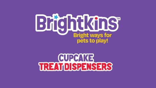 Brightkins Small Cupcake Treat Dispenser Dog Toy