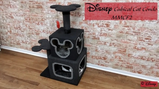 39.4 Daviston Disney Cubical Cat Condo with Lounging Towers Sisal Scratching Posts and Swatting Toys – Bring The Magic of Disney Into Your Home Cat T