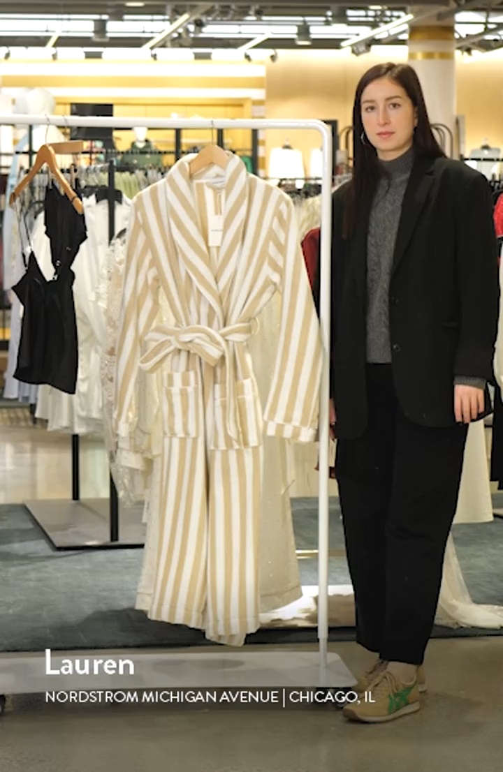 Stripe Hydrocotton Terry Robe