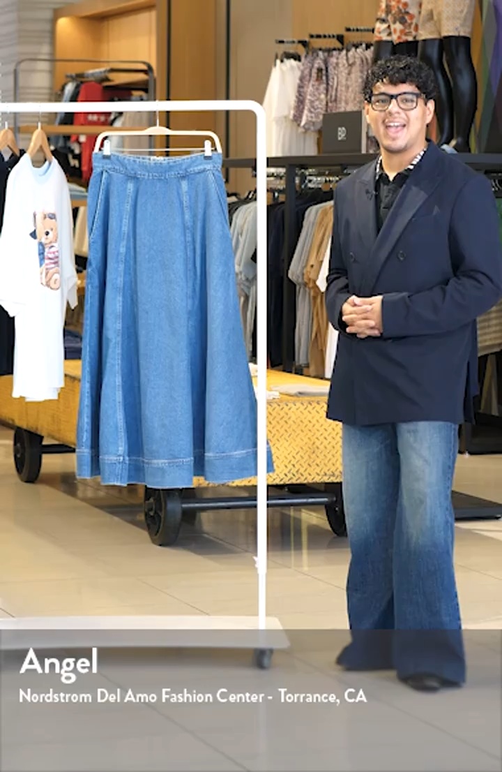 Topshop Full Denim Maxi Skirt (Women) | Nordstrom
