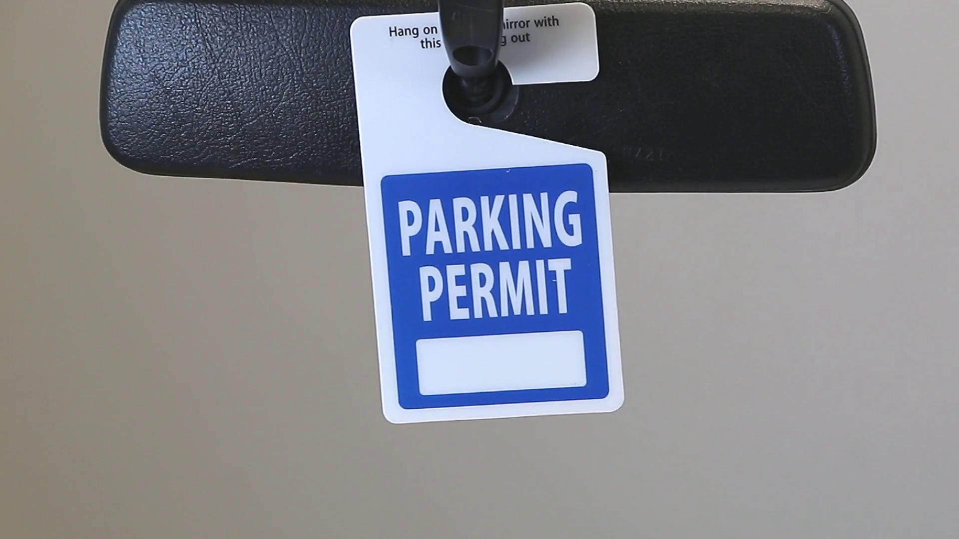 Stock Parking Permit PP-2001-BLANK