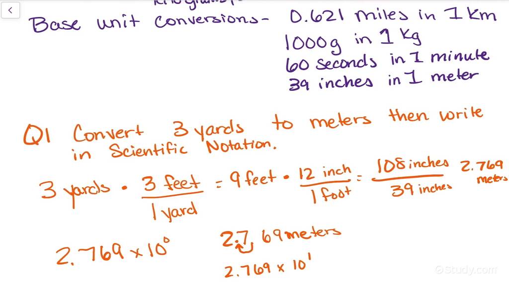 Choosing Metric Units & Converting to the Base Unit in Scientific ...