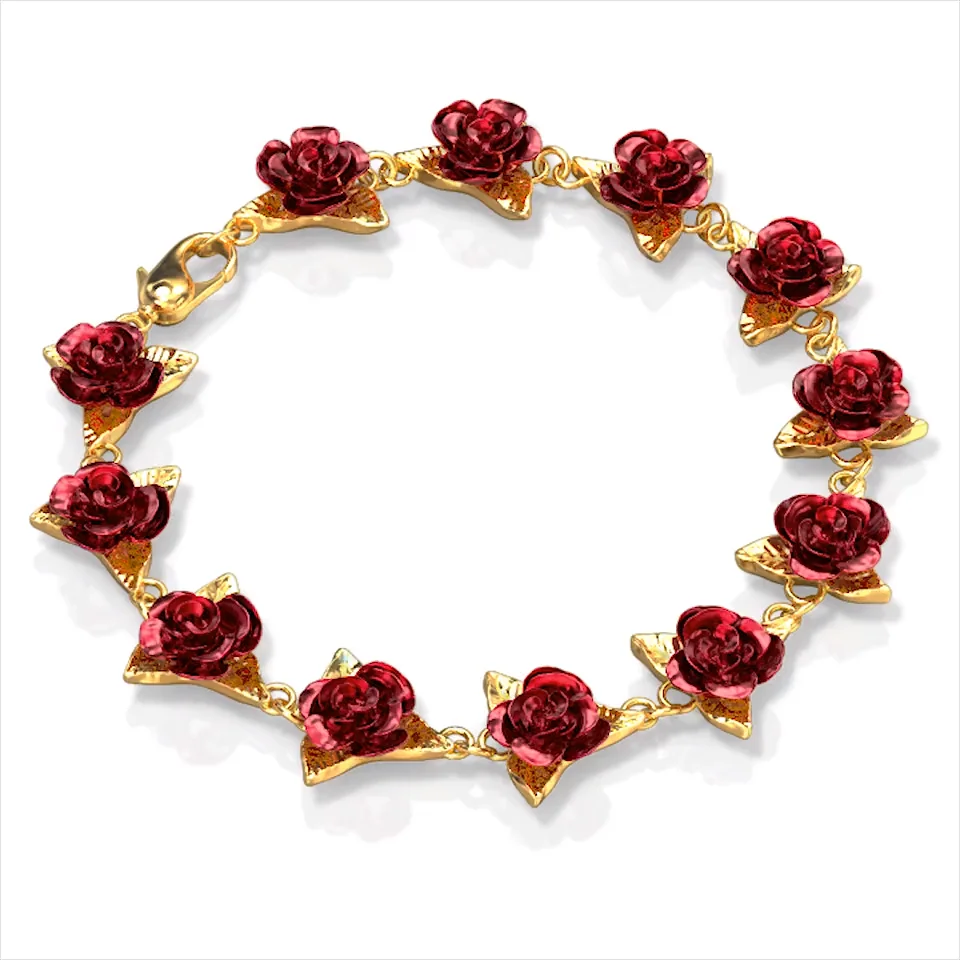 Dozen Roses Bracelet  Danbury Mint