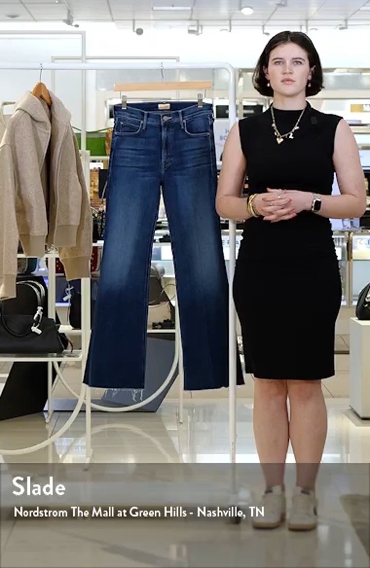 MOTHER The Lil Doozy Fray Hem Flare Jeans | Nordstrom