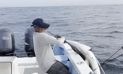 Awesome fishing captain with Pepes Fleet 