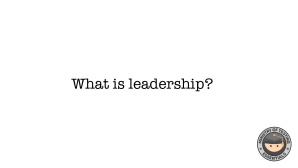 What's Leadership? image