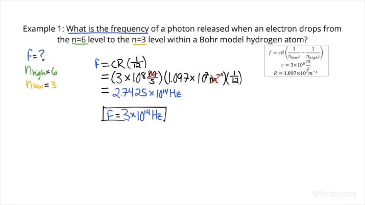 How To Calculate The Photon Frequency Absorbed Or Emitted By An