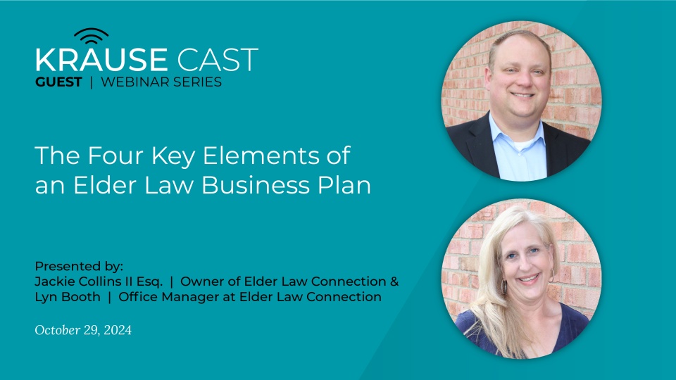 The Four Key Elements of an Elder Law Business Plan