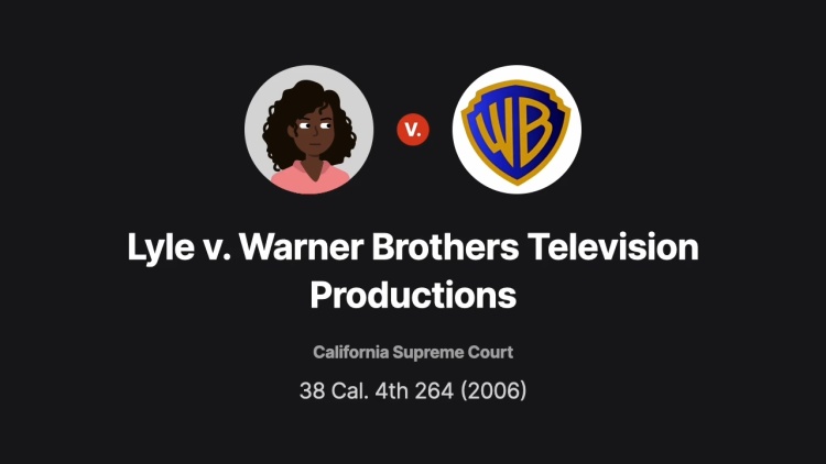 Lyle v. Warner Brothers Television Productions